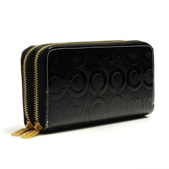 Coach In Signature Large Black Wallets ARW [coach20210718] 35.59